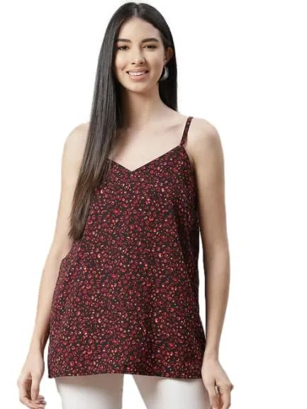 I AM for You Crepe Spaghetti Top for Women