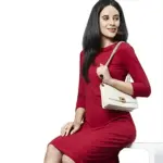 RIGO Women Maroon Aline Midi Dress