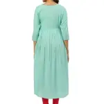 RANGMAYEE Women's Cotton Anarkali Kurta (69044-Sky Blue-M_Sky Blue_Medium)