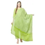 ERISHA Women's Pure Cotton Printed Kurta with pant Set with Dupatta
