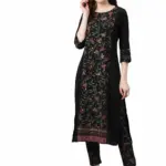 ZIYAA Women's Crepe Straight Kurta