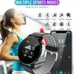 PunnkFunnk LT Plus Smart Band, Activity Tracker Fitness Band, Sleep Monitor, Step Tracking, Heart Rate Sensor, Kids Smart Watch for Men, Women (Black), (LT716)