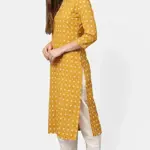 ERISHA Women's Rayon Printed Kurta with Pant