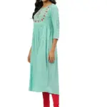 RANGMAYEE Women's Cotton Anarkali Kurta (69044-Sky Blue-M_Sky Blue_Medium)