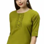 Janasya Women's Regular Cotton Slub Top