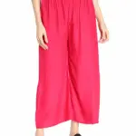 Fabclub Women's Heavy Rayon Solid Plain Palazzo (Free Size)