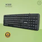 Zebion K500 USB Keyboard, Rugged Heavy-Duty Body, Tested with Over 1 Million Keystrokes,Clicky-Touch Feel, Ergonomic Design;