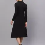 RIGO Cotton Plain / Solid Asymmetric Dress for Women_Medium