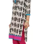 Rangmayee/Astitva Women Printed V-neck Calf Length Kurta (Medium)