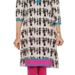 Rangmayee/Astitva Women Printed V-neck Calf Length Kurta (Medium)