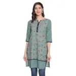 Rangmayee Women's Printed Cotton Short Kurti (Medium)