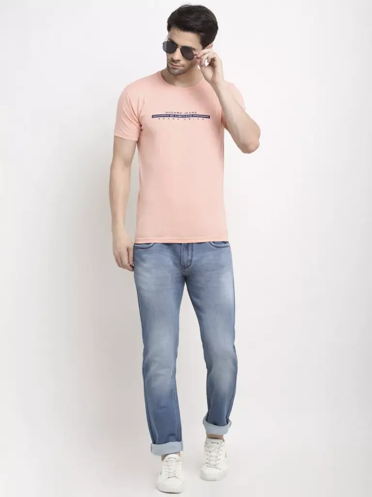 Rodamo Cotton Printed T-Shirt T-Shirt (Large)