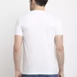 Rodamo Cotton Printed White T-Shirt (Medium)