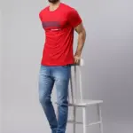 Rodamo Printed Round Neck T-shirts (Large) (112150102)