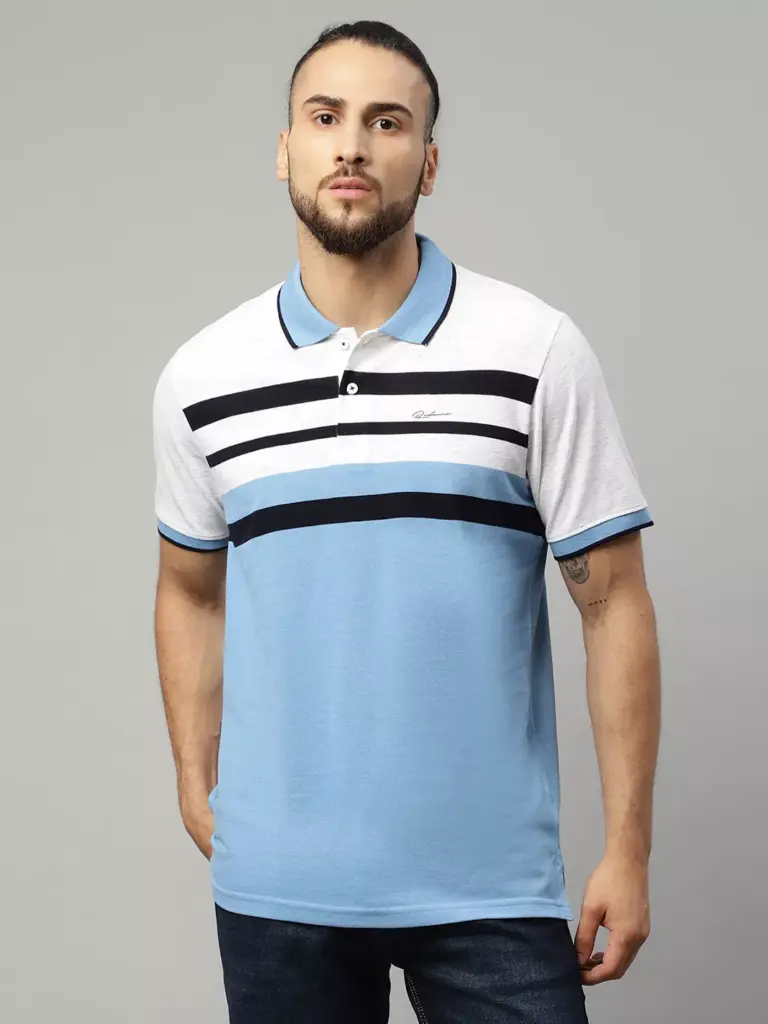 Rodamo Stripes Polo T-Shirts (Large) (112110101)