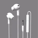 Swiss Military Earphone Ear Nuts Wired In the Ear (With mic - Yes, Active White)