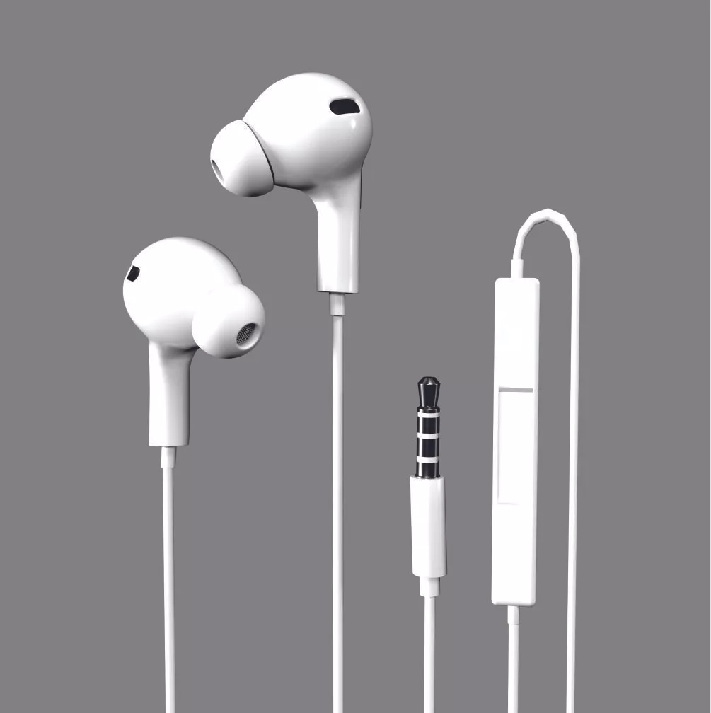 Swiss Military Earphone Ear Nuts Wired In the Ear (With mic - Yes, Active White)