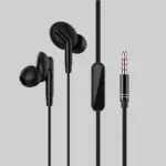 Swiss Military earphone Wired In the Ear (With mic - Yes, Active Black)