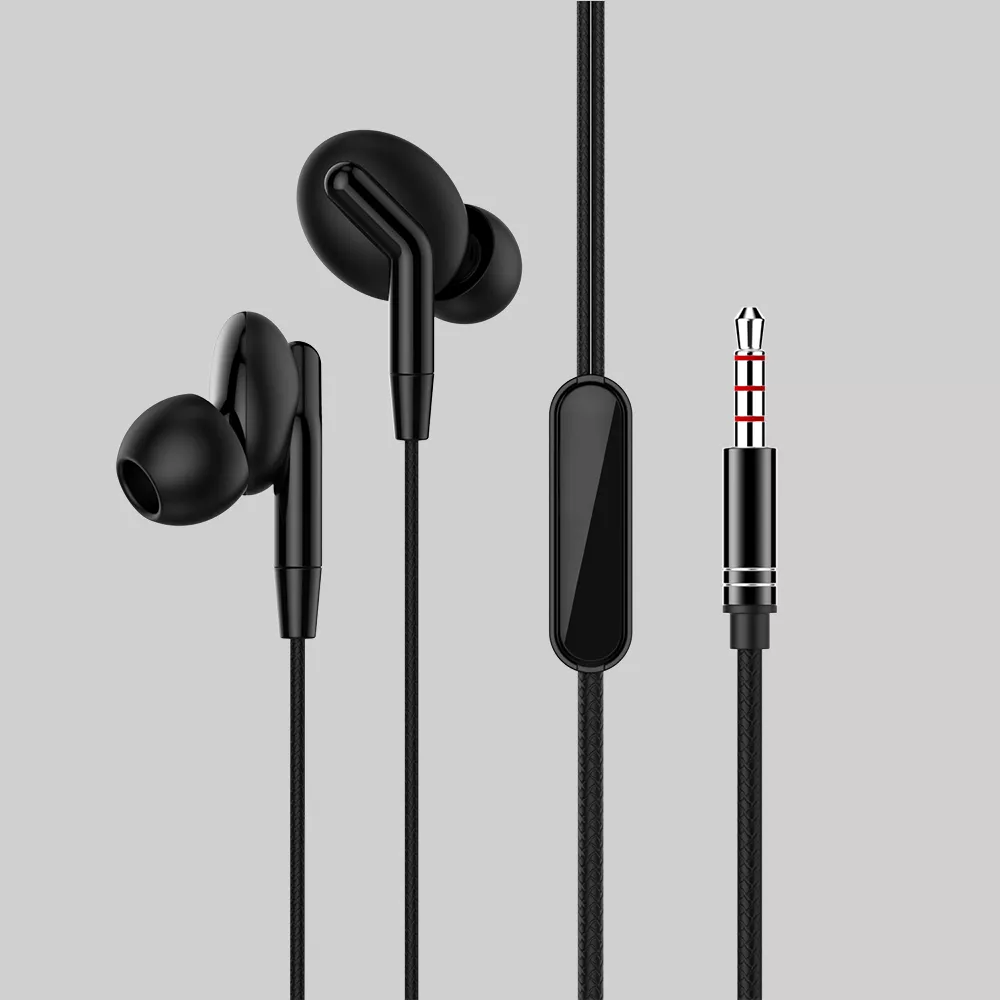 Swiss Military earphone Wired In the Ear (With mic - Yes, Active Black)